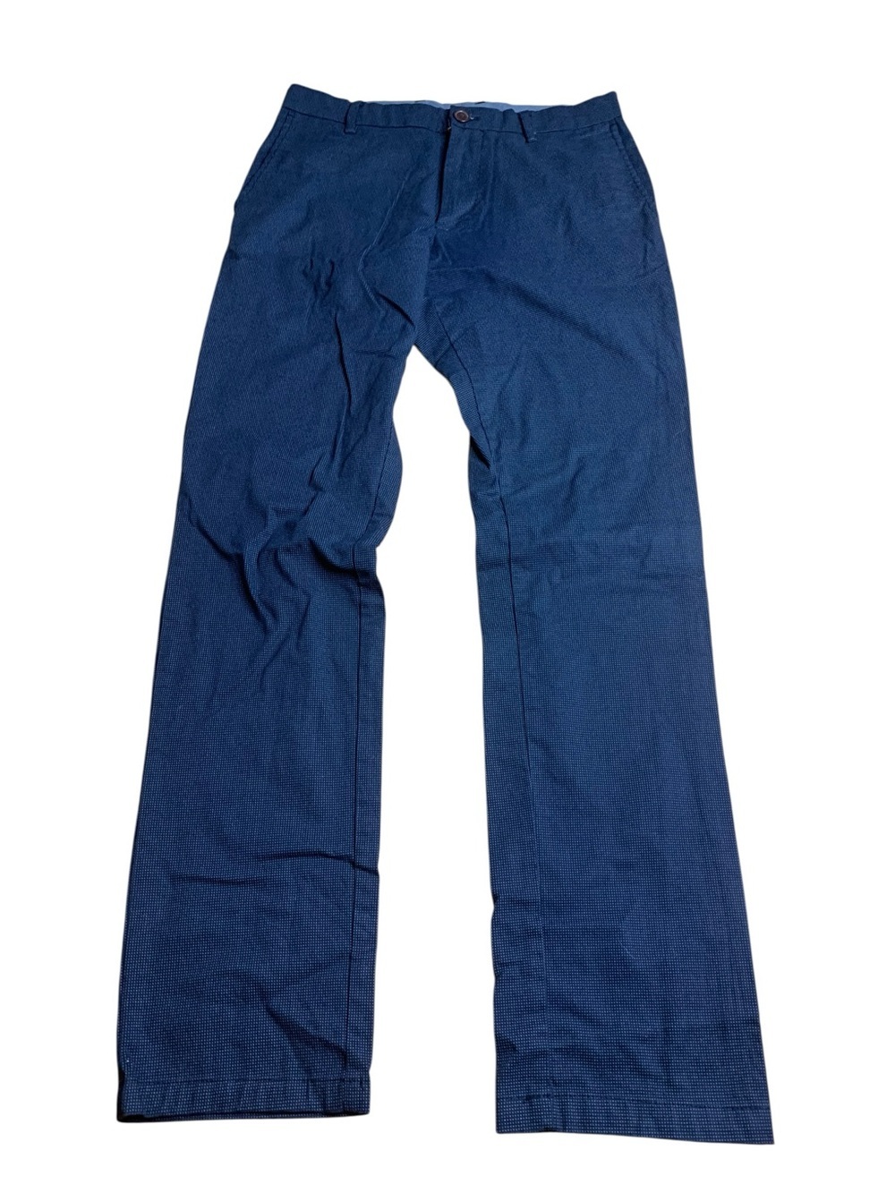 Old Navy Ultimate Slim Built-In Flex Pants Navy Textured Chinos 30x32